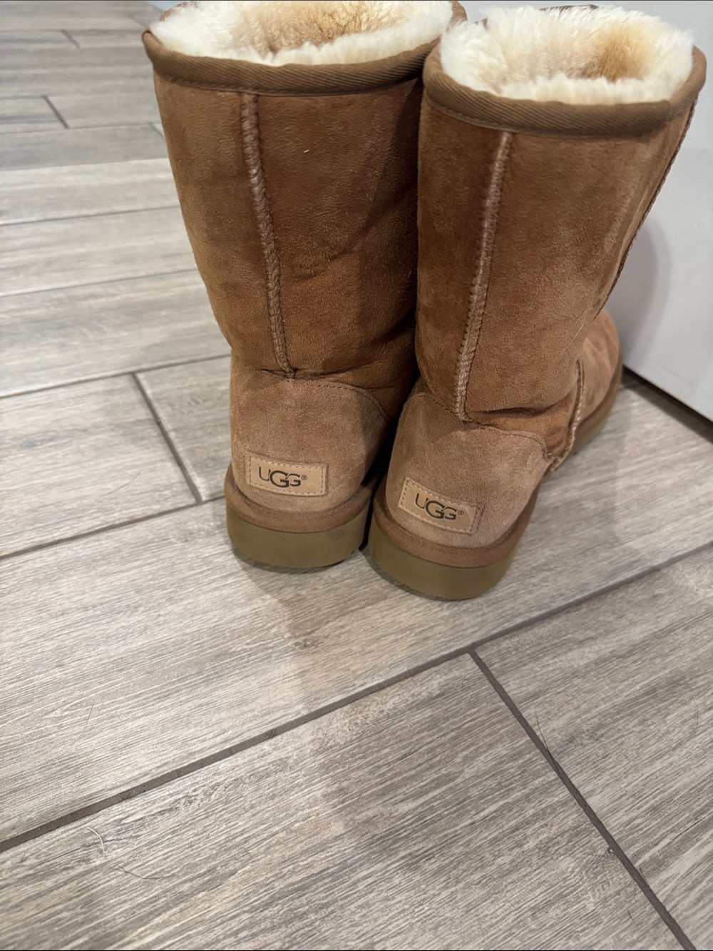 UGG Cozy Suede Shearling Winter Boots - Chestnut